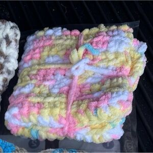 Colorful Handmade Crocheted Lovie